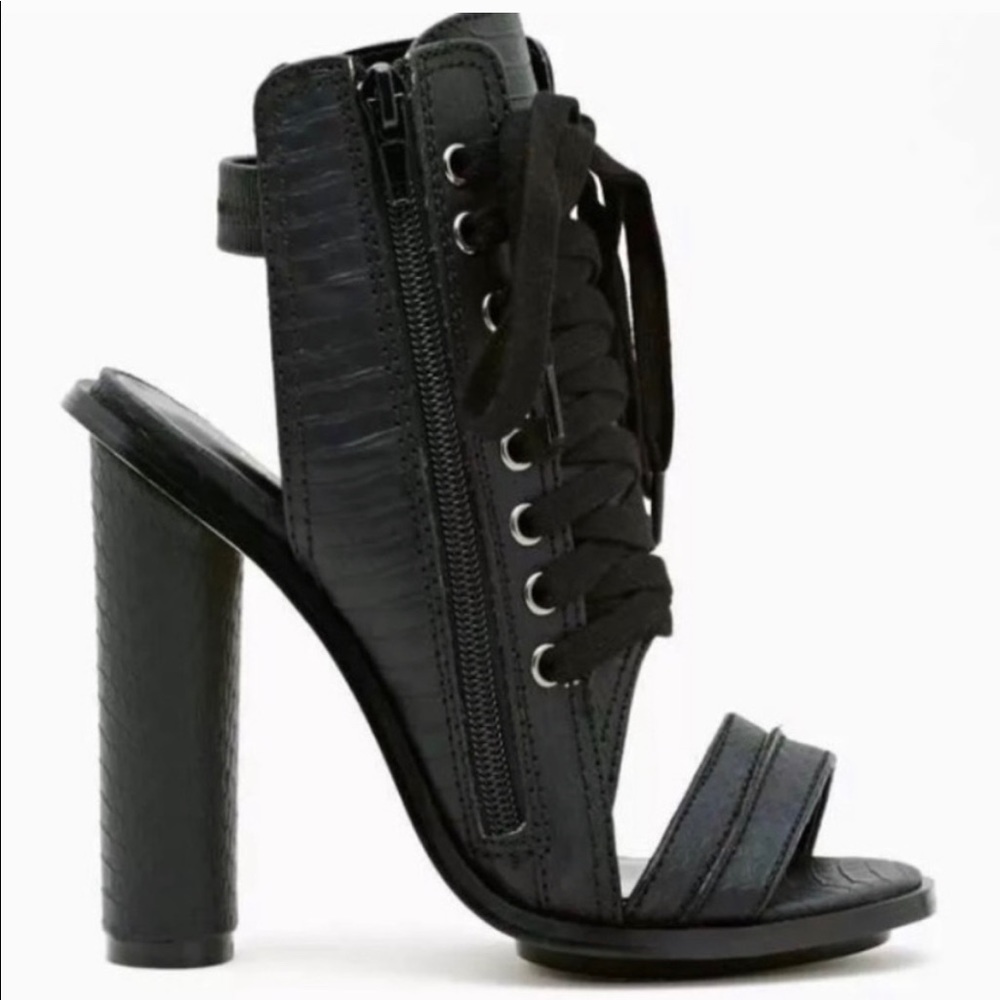 Nasty Gal Shoe Cult Lace Up Heels